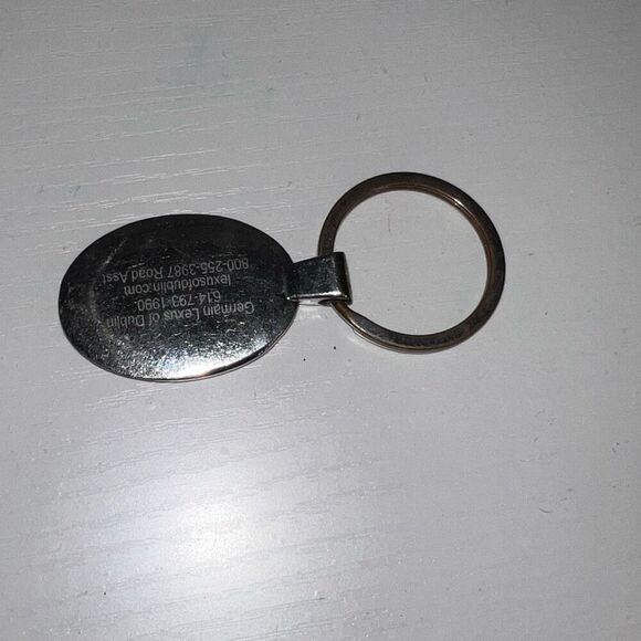 Lexus Auto Keychain Metal Keyring Collectable Keepsake Engraved Silver Tone - Picture 6 of 6